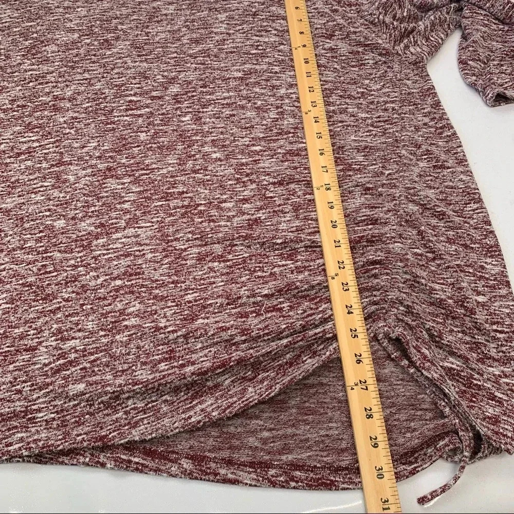 Design History Womans Knit Sweater Top XXL Maroon Soft Cozy Long Sleeve - Picture 9 of 9